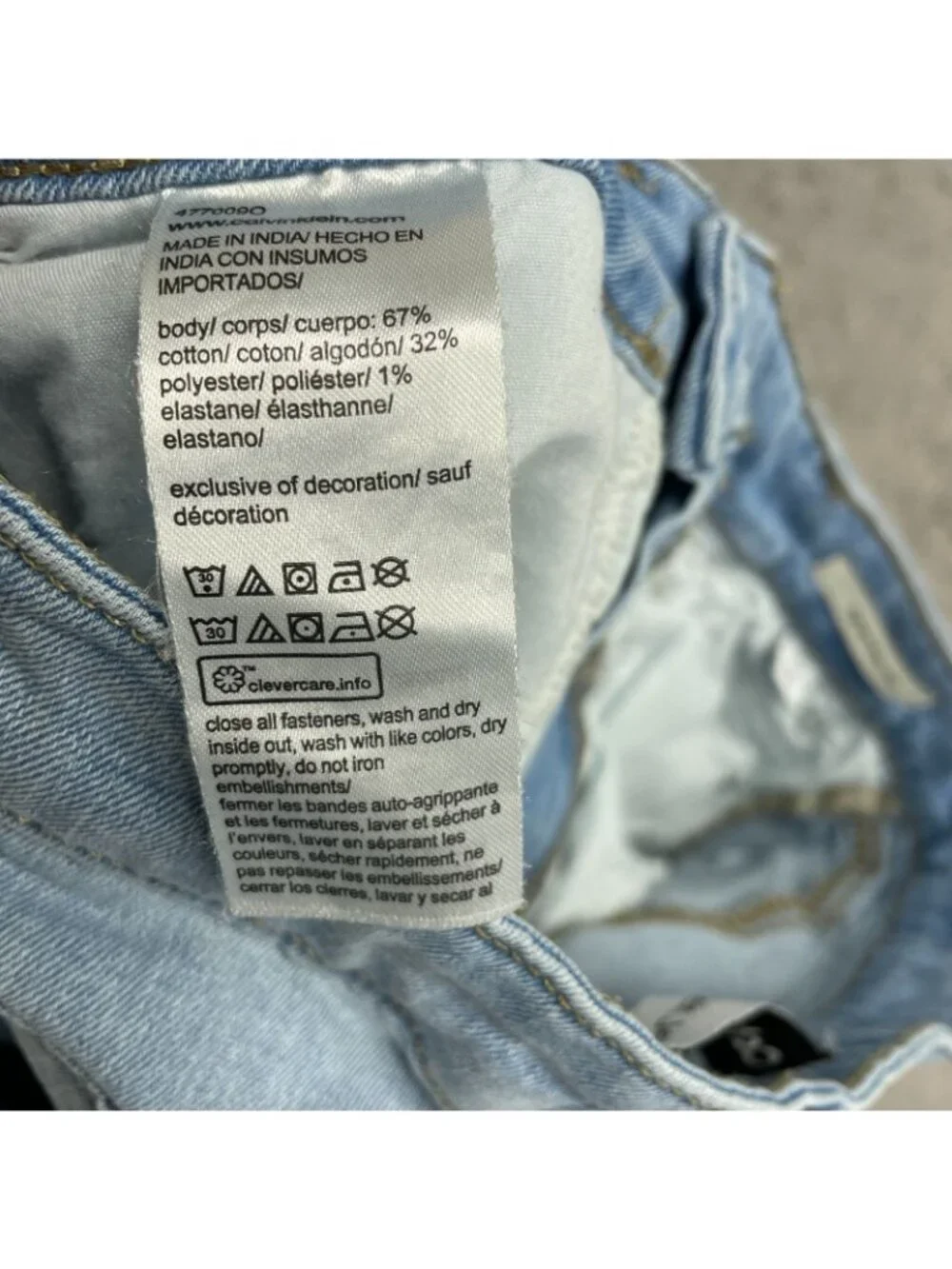 Calvin Klein Women's 30 High Rise Skinny Ankle Light Wash Jeans h1909 - Picture 7 of 9